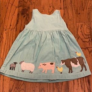 Baby Boden farm pinnie 18-24mo